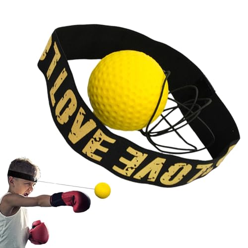 Besreey Boxball-Ausrüstung,Box-Reflexball-Stirnband-Set | Kinder Erwachsene Boxtrainingsbälle - Trainieren Sie die Hand-Auge-Koordination mit Boxbällen für Schlafzimmer, Wohnzimmer, Innenhof, Parks von Besreey