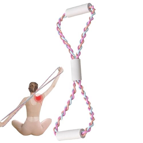 Besreey Dehnbare Bänder für Übungen,Übungswiderstandsbänder, Fitnessbänder Ergonomische Figur-8-Widerstandsübungsbänder, Anti-Rutsch-Workout-Bänder, Pilates-Flexbänder, Übungs-Stretchbänder für von Besreey