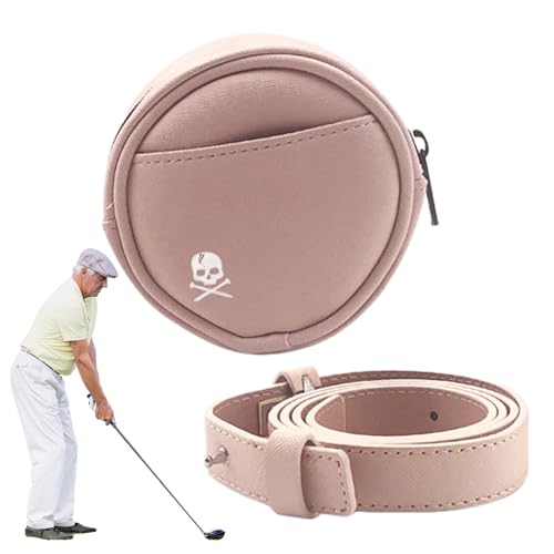 Besreey Golfball-Hüfttasche – Hüfttasche mit Reißverschluss und Gürtel, Golfausrüstung, verschleißfeste Balltasche für Golfbälle, kabelloses Headset, Armband, Golf-Tees von Besreey