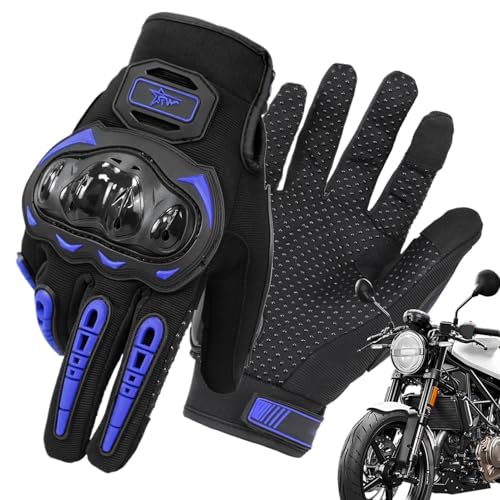 Besreey Hartschalen-Motorradhandschuhe,Hartknöchel-Motorradhandschuhe - Hartschalen-Vollfinger-Fahrradhandschuhe - Motorrad-Rennhandschuhe, schützende, atmungsaktive Outdoor-Handschuhe zum Reiten, von Besreey