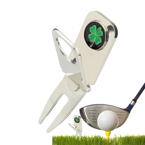 Besreey Pitchgabel-Reparaturwerkzeug, Golf Pitchgabel - Zigarettenhalter für Golfwagen - Zigarettenhalter Golf Divot Marker Tool, Golfwagen Zigarettenhalter, Mehrzweck-Golfzubehör von Besreey