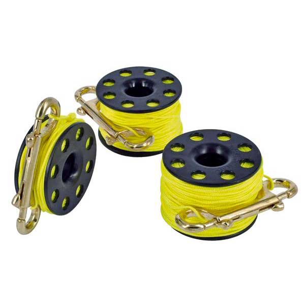 Best Divers Finger Reel With Line Spool Gelb 30 m von Best Divers