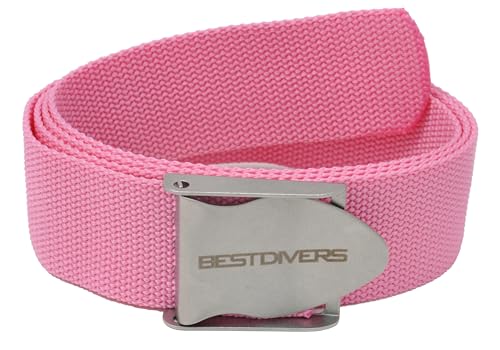 Best divers Herren Cintura Fucsia Fibbia INOX Tauchgürtel, Fuchsia Best divers Herren Cintura Fucsia Fibbia INOX Tauchgürtel, Fuchsia von BESTDIVERS