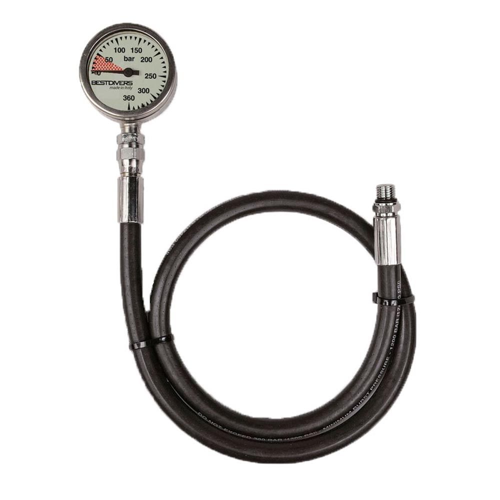 Best Divers Pressure Gauge Silber von Best Divers