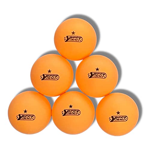 Best Sporting Orange Tischtennisbälle 6 Stk I 1 Stern Qualität I Indoor Tischtennis Set I Training Tischtennis-Bälle in 40mm Durchmesser I Ping Pong Bälle I Tischtennis Zubehör von B Best Sporting