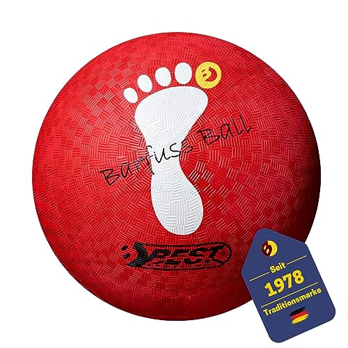 Best Sporting Barfuß Fußball I Leichter Ball Größe 5 I roter Sportball I hochwertiger Kickball I Kinder Spielball aus Soft-Gummi I Strandball für Drinnen und Draußen geeignet I Ball Kinder von B Best Sporting