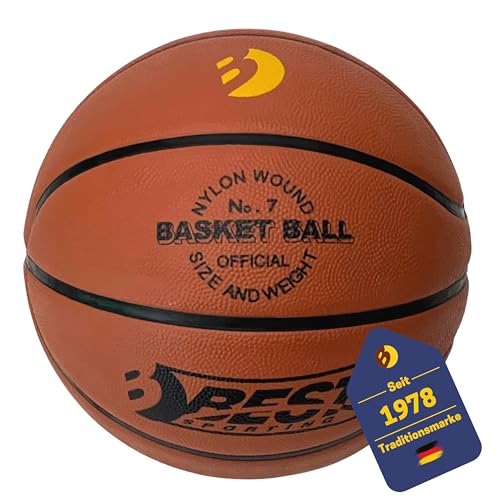 BEST SPORTING Basketball Größe 7 I Basketball I hochwertiger Basketball Outdoor I Basketball in dunkelbraunem Design I Basketball mit offiziellem Gewicht & Größe BEST SPORTING Basketball Größe 7 I Basketball I hochwertiger Basketball Outdoor I Basketball in dunkelbraunem Design I Basketball mit offiziellem Gewicht & Größe von BEST SPORTING