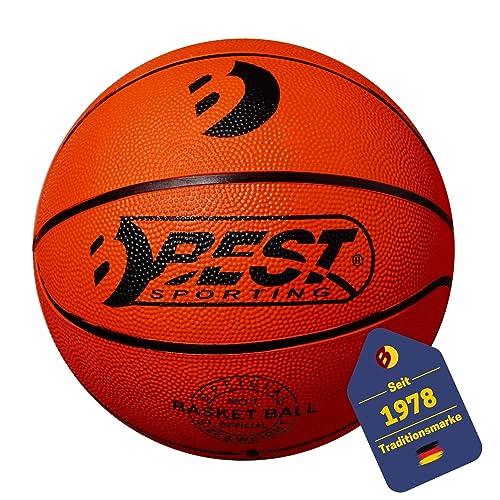 Best Sporting Basketball Größe 7 I Basketball I hochwertiger Basketball Outdoor I Basketball in orangem Original-Design I Basketball mit offiziellem Gewicht & Größe von B Best Sporting