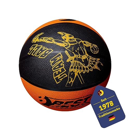 BEST SPORTING Basketball Größe 5 I Kleiner Ball in orange/schwarz I Kinder Basketball mit 22 cm Durchmesser und 300 g I Basketball klein I Basketball Mini I Kleiner Basketball (1) BEST SPORTING Basketball Größe 5 I Kleiner Ball in orange/schwarz I Kinder Basketball mit 22 cm Durchmesser und 300 g I Basketball klein I Basketball Mini I Kleiner Basketball (1) von BEST SPORTING