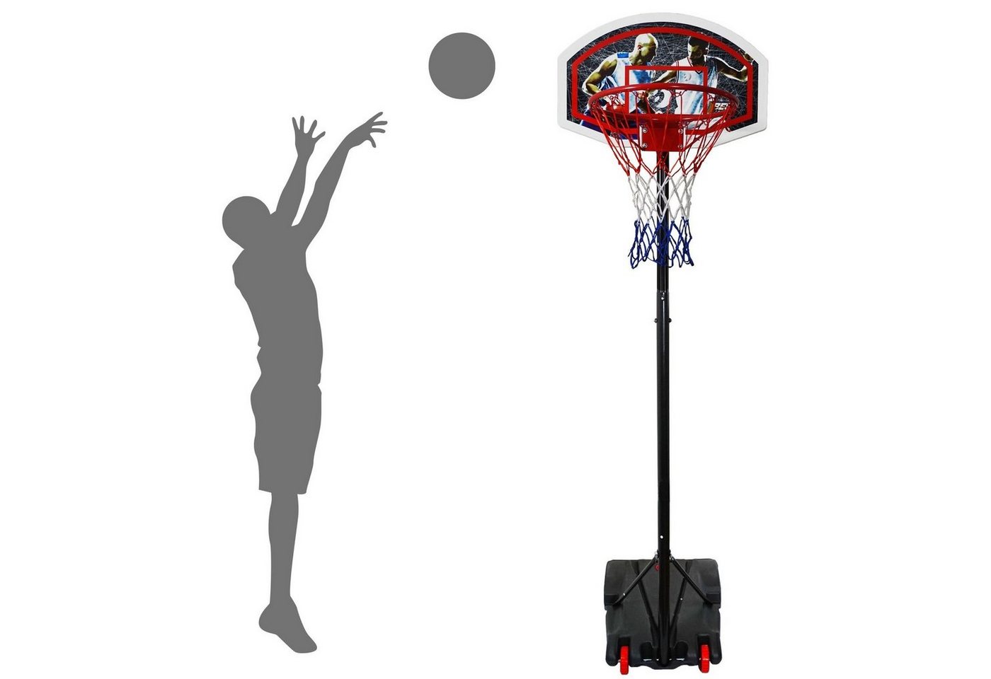 Best Sporting Basketballständer Basketballständer Basketballkorb Outdoor Set 165cm bis 205cm von Best Sporting
