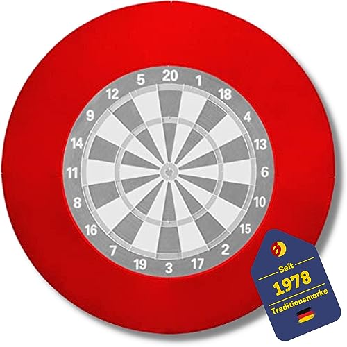 BEST SPORTING Dartscheiben-Umrandung I hochwertiges Dart Zubehör I passend für Jede Dartscheibe mit 45,5cm Durchmesser I vierteilig I Dart Surround 2,5 kg in rot I Dartboard Surrounds BEST SPORTING Dartscheiben-Umrandung I hochwertiges Dart Zubehör I passend für Jede Dartscheibe mit 45,5cm Durchmesser I vierteilig I Dart Surround 2,5 kg in rot I Dartboard Surrounds von BEST SPORTING