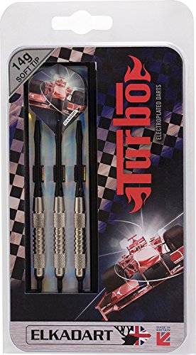 BEST SPORTING Elkdart Dartpfeile Turbo, 3 Soft-Tip-Pfeile mit Etui, Gewicht: 14 g BEST SPORTING Elkdart Dartpfeile Turbo, 3 Soft-Tip-Pfeile mit Etui, Gewicht: 14 g von BEST SPORTING