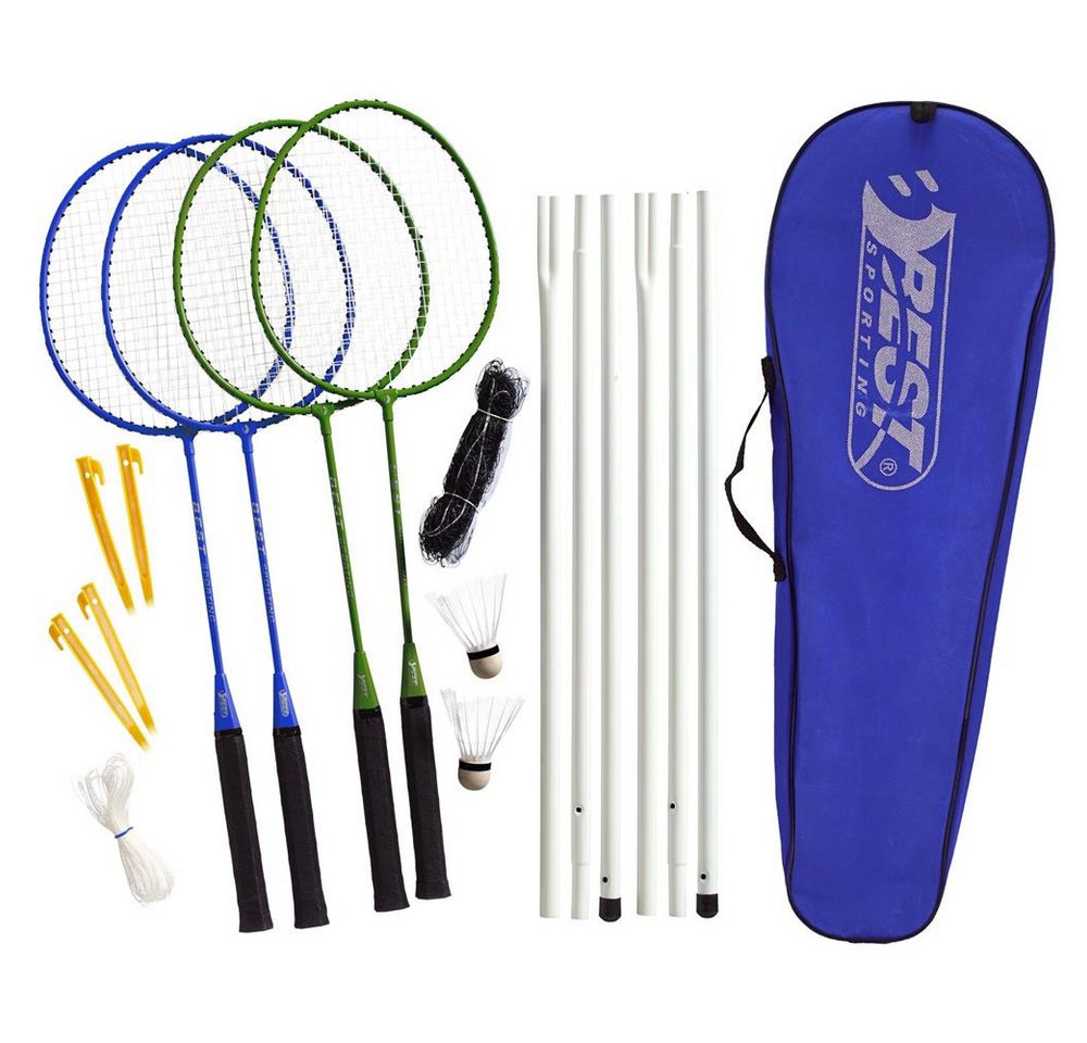Best Sporting Federballschläger Badminton Komplett-Set, Federball/Badminton Set für Erwachsene und Kinder, mit Schlägern, Netz Best Sporting Federballschläger Badminton Komplett-Set, Federball/Badminton Set für Erwachsene und Kinder, mit Schlägern, Netz von Best Sporting