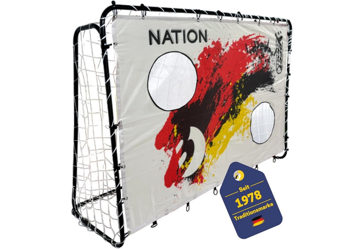 Best Sporting Fußballtor 11053-11066 Fußballtor-Set 213 x 152 x 76 cm in Schwarz mit von Best Sporting