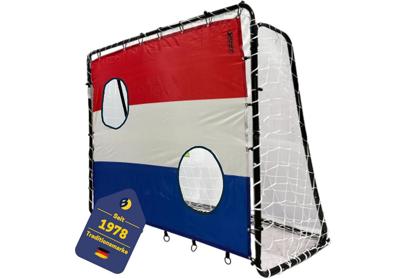 Best Sporting Fußballtor 11063 Torwand "Niederlande" mit 2 Schusslöchern 193 x von Best Sporting