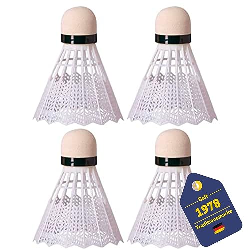 BEST SPORTING Nylon Federball Set I 4 Federbälle aus Nylon I Badminton Set bestehend aus 4 Bällen I Badminton Bälle mit verstärktem Kopf I Sport-Zubehör I Badminton-Zubehör BEST SPORTING Nylon Federball Set I 4 Federbälle aus Nylon I Badminton Set bestehend aus 4 Bällen I Badminton Bälle mit verstärktem Kopf I Sport-Zubehör I Badminton-Zubehör von BEST SPORTING