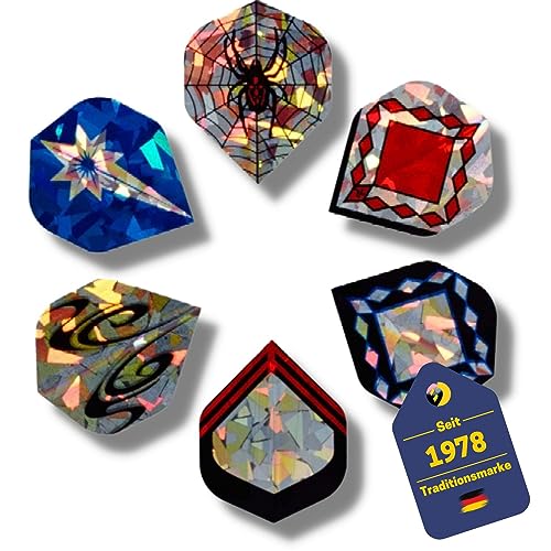 BEST SPORTING Dart Flights 6 x 3er Set I 18 PVC-Leitwerke für Standard-Dartpfeile I langlebige Darts-Flights aus Kunststoff I Dart-Flight für Soft-Dart & Steel-Dart Pfeile I Dart-Zubehör BEST SPORTING Dart Flights 6 x 3er Set I 18 PVC-Leitwerke für Standard-Dartpfeile I langlebige Darts-Flights aus Kunststoff I Dart-Flight für Soft-Dart & Steel-Dart Pfeile I Dart-Zubehör von BEST SPORTING