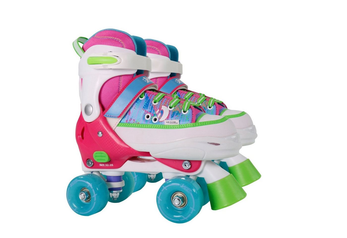 Best Sporting Schlittschuhe Rollschuhe, Größe verstellbar, ABEC 7 Carbon, pink-bunt Best Sporting Schlittschuhe Rollschuhe, Größe verstellbar, ABEC 7 Carbon, pink-bunt von Best Sporting