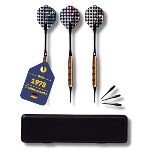 BEST SPORTING Safety Dartpfeile Cavalier, 3 Stück à 16, 18 oder 20g, Messing, inklusive Ersatzspitzen und Etui, Gewicht:16 g BEST SPORTING Safety Dartpfeile Cavalier, 3 Stück à 16, 18 oder 20g, Messing, inklusive Ersatzspitzen und Etui, Gewicht:16 g von BEST SPORTING