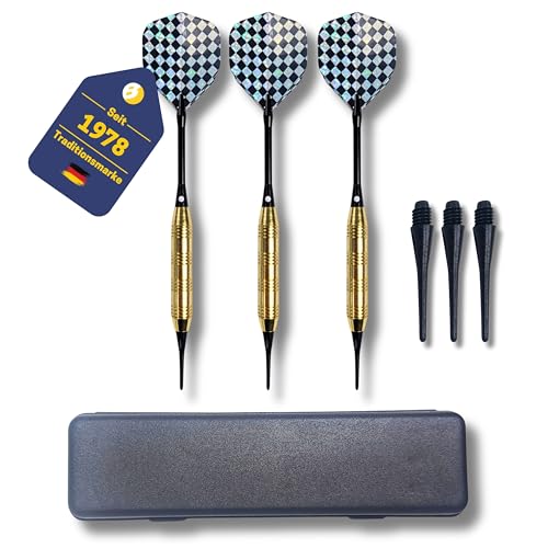 BEST SPORTING Safety-Dartpfeile Fortune I 3 Dartpfeile mit Kunststoffspitze & Messinghülse I Softdart-Set I E-Dart Pfeile in 16, 18 oder 21 g I inkl. Ersatzspitzen & Dart-Etui BEST SPORTING Safety-Dartpfeile Fortune I 3 Dartpfeile mit Kunststoffspitze & Messinghülse I Softdart-Set I E-Dart Pfeile in 16, 18 oder 21 g I inkl. Ersatzspitzen & Dart-Etui von BEST SPORTING