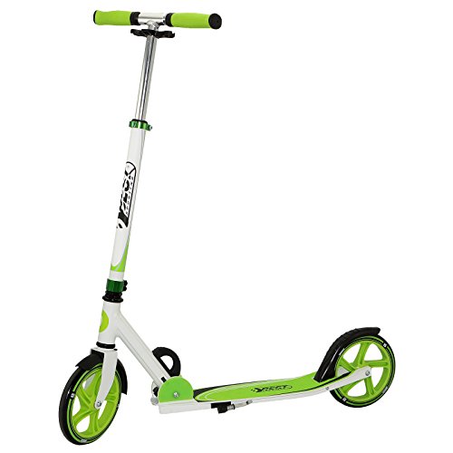 Best Sporting Scooter 205er Rolle, City-Roller aus Aluminium mit ergonomischen Griffen (weiß/grün) von B Best Sporting