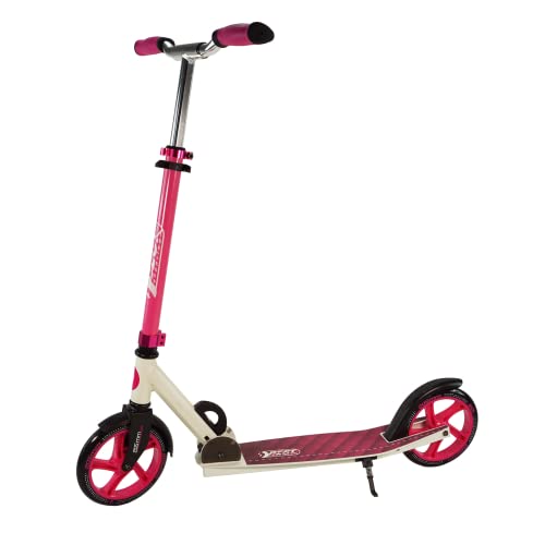 Best Sporting Scooter Erwachsene und Kinder I klappbarer Roller mit Ständer I pink - weiß I hochwertiger City-Roller für Erwachsene I Tretroller mit Rollengröße 205 mm I ergonomischer Lenker von B Best Sporting