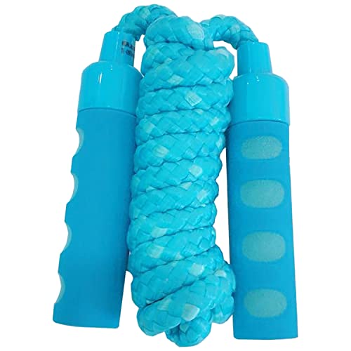 Best Sporting Springseil mit Softgriffen, 200 cm - gelb, grün, rot, blau I Springseil Kinder I Springseil für Kinder I Springen I Seil ideal für Fitness I Training I Spiel I Fett Brennen Übung I blau von B Best Sporting