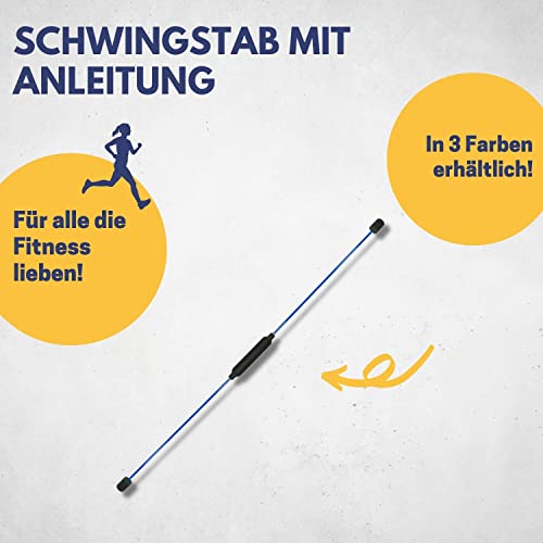 Best Sporting Swing Stick Schwingstab mit Trainigsanleitung (1 Swing Stick blau) von B Best Sporting