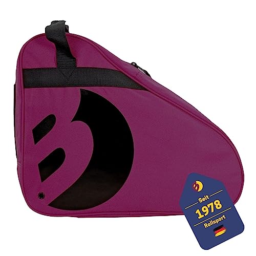 Best Sporting Tasche für Inlineskates und Schlittschuhe I Schlittschuhtasche mit verstellbarem Trageriemen I Rollschuhtasche in Violett I große Inliner-Tasche I Schlittschuhe Tasche von B Best Sporting