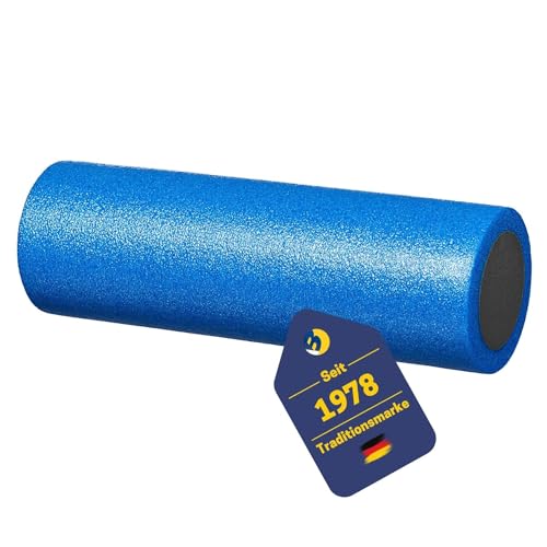 Best Sporting Yogarolle mit Übungsanleitung I Farbe: blau/schwarz I Länge: 45 cm, Ø 15 cm I Gewicht: 0,36 Kg I Schaumstoffrolle für Beweglichkeit und Durchblutung von B Best Sporting