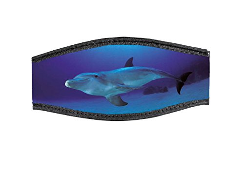 Best divers Uhrenarmband Maske aus Neopren, doppelt Klettverschluss, 1 Delfin von Best divers