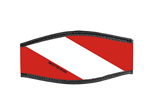 Best divers Uhrenarmband Maske aus Neopren, doppelt Klettverschluss, Flagge von Best divers