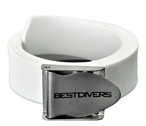 Best divers, Gürtel aus Gummi, Weiß Best divers, Gürtel aus Gummi, Weiß von BESTDIVERS
