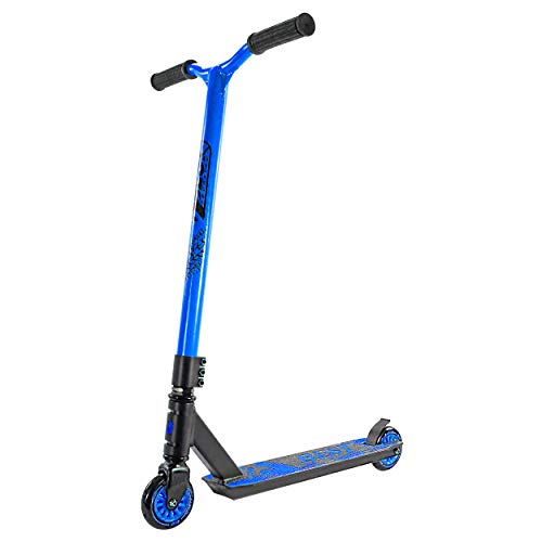 Best Sporting Scooter Erwachsene I Kick-Roller aus leichtem Aluminum I schwarz - blau I Trick-Roller für Erwachsene I Tretroller mit Rollengröße 100 mm I stilvoller Stunt-Scooter Erwachsene von B Best Sporting