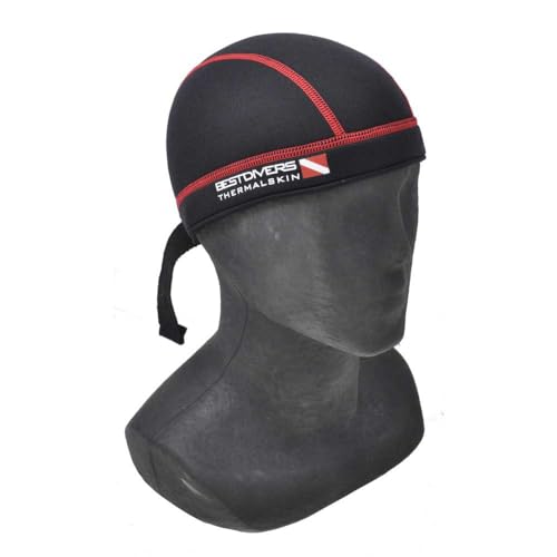 Best divers Herren Bandana 3 mm Neop. Schwarz/Rot, Gr. L-XL Best divers Herren Bandana 3 mm Neop. Schwarz/Rot, Gr. L-XL von BESTDIVERS