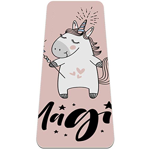BestIdeas Yogamatte Einhorn Magic Pink für Yoga, Pilates, Bodenübung Männer Frauen Mädchen Jungen Kinder Anfänger Rutschfestes Design BestIdeas Yogamatte Einhorn Magic Pink für Yoga, Pilates, Bodenübung Männer Frauen Mädchen Jungen Kinder Anfänger Rutschfestes Design von BestIdeas