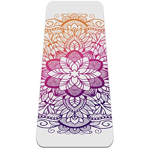 BestIdeas Yogamatte Mandala Boho Indische Retro Blumen für Yoga, Pilates, Bodenübung Männer Frauen Mädchen Jungen Kinder Anfänger Rutschfestes Design BestIdeas Yogamatte Mandala Boho Indische Retro Blumen für Yoga, Pilates, Bodenübung Männer Frauen Mädchen Jungen Kinder Anfänger Rutschfestes Design von BestIdeas