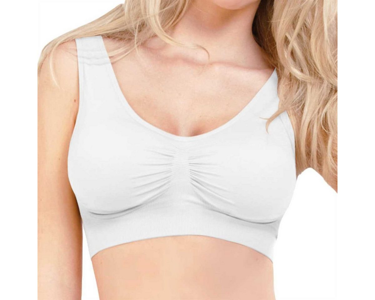 Bestlivings T-Shirt-BH (1-tlg., 1 Stück) Damen Basic BH "mit Polster" Sport Bralette - ohne Bügel von Bestlivings