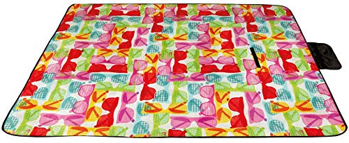 Picknickdecke wasserabw. mit Fotodruck, Auswahl: Größe - 80x120 cm Design - Sunglasses, Stranddecke Kofferraumunterlage Campingdecke Picknickdecke wasserabw. mit Fotodruck, Auswahl: Größe - 80x120 cm Design - Sunglasses, Stranddecke Kofferraumunterlage Campingdecke von Bestlivings