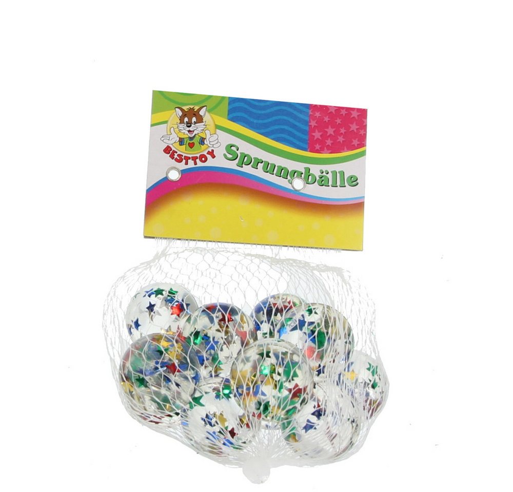 Besttoy Spielball Sprungball-Set - Sterne ca. 27 mm - 12 Stück Besttoy Spielball Sprungball-Set - Sterne ca. 27 mm - 12 Stück von Besttoy