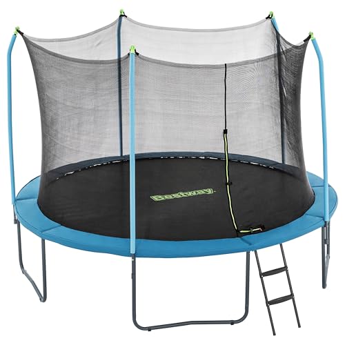 Bestway Trampolin Xtreme Air, Ø 366 x 278 cm, ab 6 Jahren, Sicherheitsnetz, pulverbeschichteter Stahlrahmen, UV-beständige Materialien, 70 verzinkte Federn, Leiter, Bodenverankerungen, Federspanner Bestway Trampolin Xtreme Air, Ø 366 x 278 cm, ab 6 Jahren, Sicherheitsnetz, pulverbeschichteter Stahlrahmen, UV-beständige Materialien, 70 verzinkte Federn, Leiter, Bodenverankerungen, Federspanner von Bestway