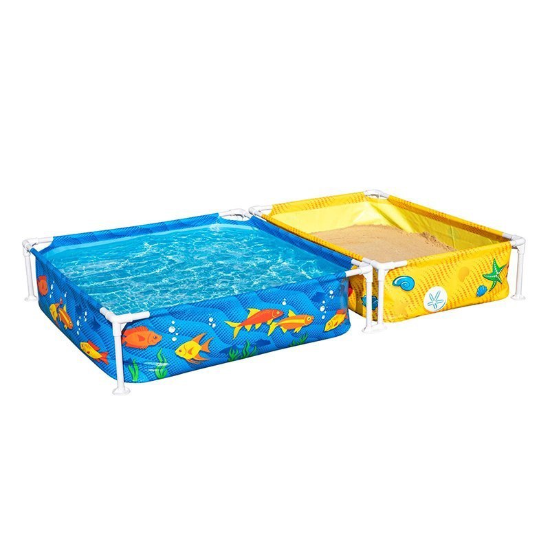 Bestway 561 Square Tubular Removable Pool With Sandbox Mehrfarbig 213 x 122 x 30.5 cm Bestway 561 Square Tubular Removable Pool With Sandbox Mehrfarbig 213 x 122 x 30.5 cm von Bestway