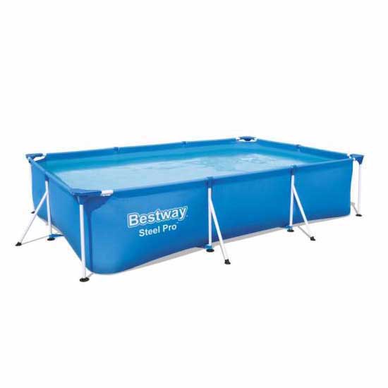 Bestway 56404 Steel Pro 300x201x66cm Rectangular Tubular Pool Without Filter/purifier Blau 3300 Liters von Bestway