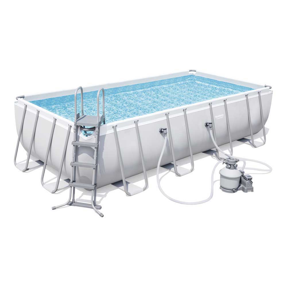 Bestway 56466 Power Steel 549x274x122cm Rectangular Tubular Pool Grau 14812 liters Bestway 56466 Power Steel 549x274x122cm Rectangular Tubular Pool Grau 14812 liters von Bestway