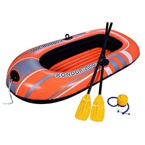 Bestway 61062 - Bootsset 198 x 122 cm - Schlauchboot mit Luftpumpe und Paddel Bestway 61062 - Bootsset 198 x 122 cm - Schlauchboot mit Luftpumpe und Paddel von Bestway