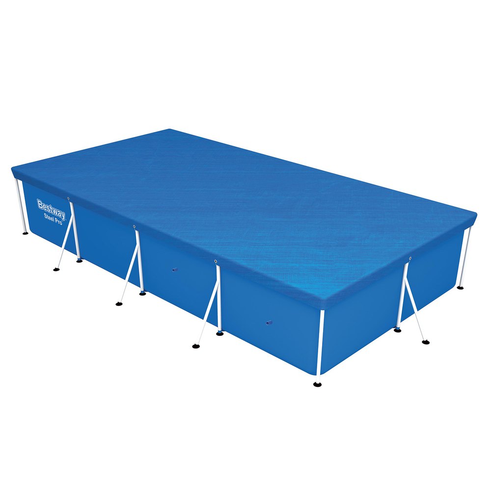 Bestway Cover For Rectangular Swimming Pool 400x211 Cm Blau von Bestway