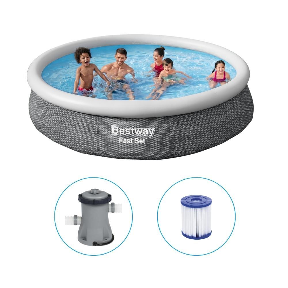 Bestway - Fast Set - Pool mit Filterpumpe - 366x76 cm von Bestway