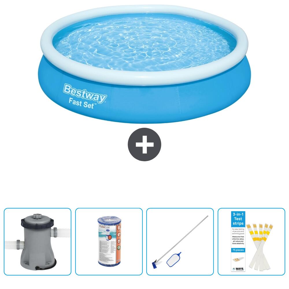 Bestway Fast Set Schwimmbad – 366 x 76 cm mit Zubehör - 5727458 von Bestway