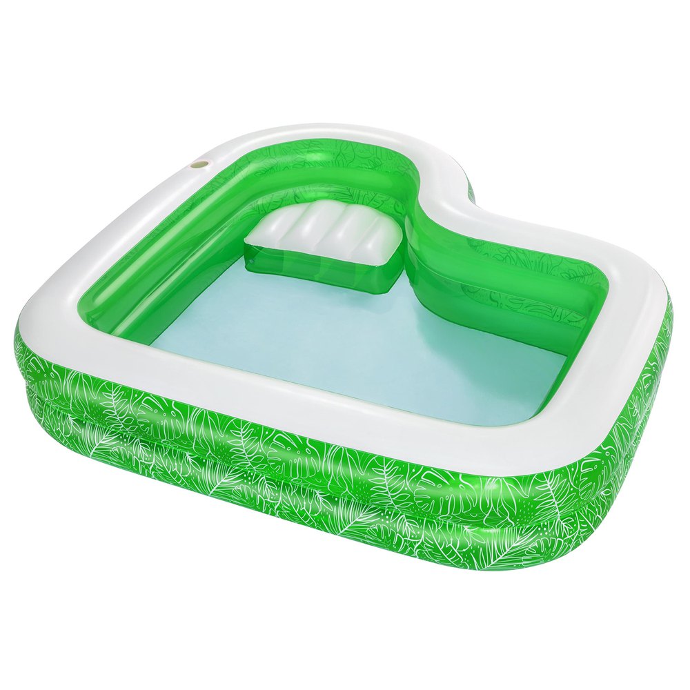 Bestway Inflatable Swimming Pool With Seat 231x231x51 Cm Blau 231x231x51 cm von Bestway