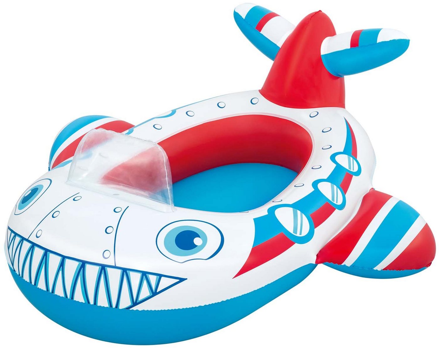 Bestway Kinder-Schlauchboot Lil' Navigator Kinder-Schlauchboot - Flugzeug (Blau-Weiß) von Bestway